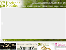 Tablet Screenshot of haciendanadales.com